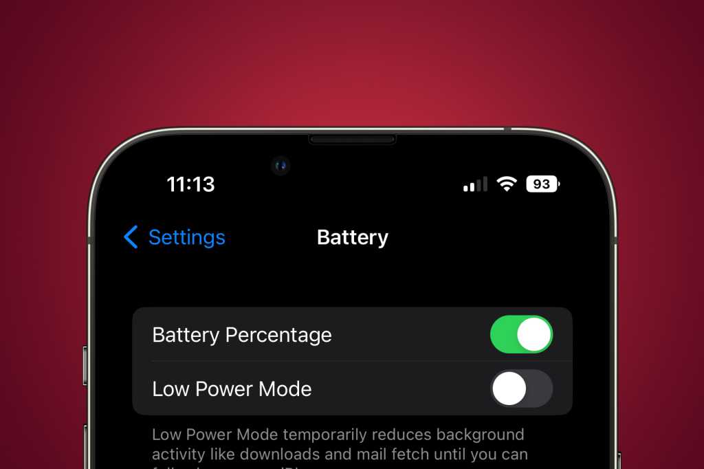 iOS 16 Comment afficher le pourcentage de batterie dans la barre d